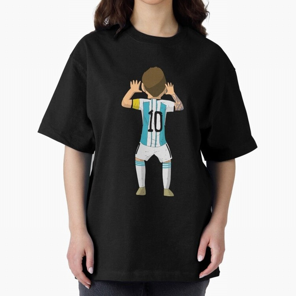 Cartoon Illustration Messi vs Netherlands World Cup Qatar 2022 Classic T-Shirt Bring a Champion Mindset to Global Football Passion for FIFA World Cup 2026 USA Canada Mexico, Highlighting CR7, France and Portugal, Supporter Pride, Iconic