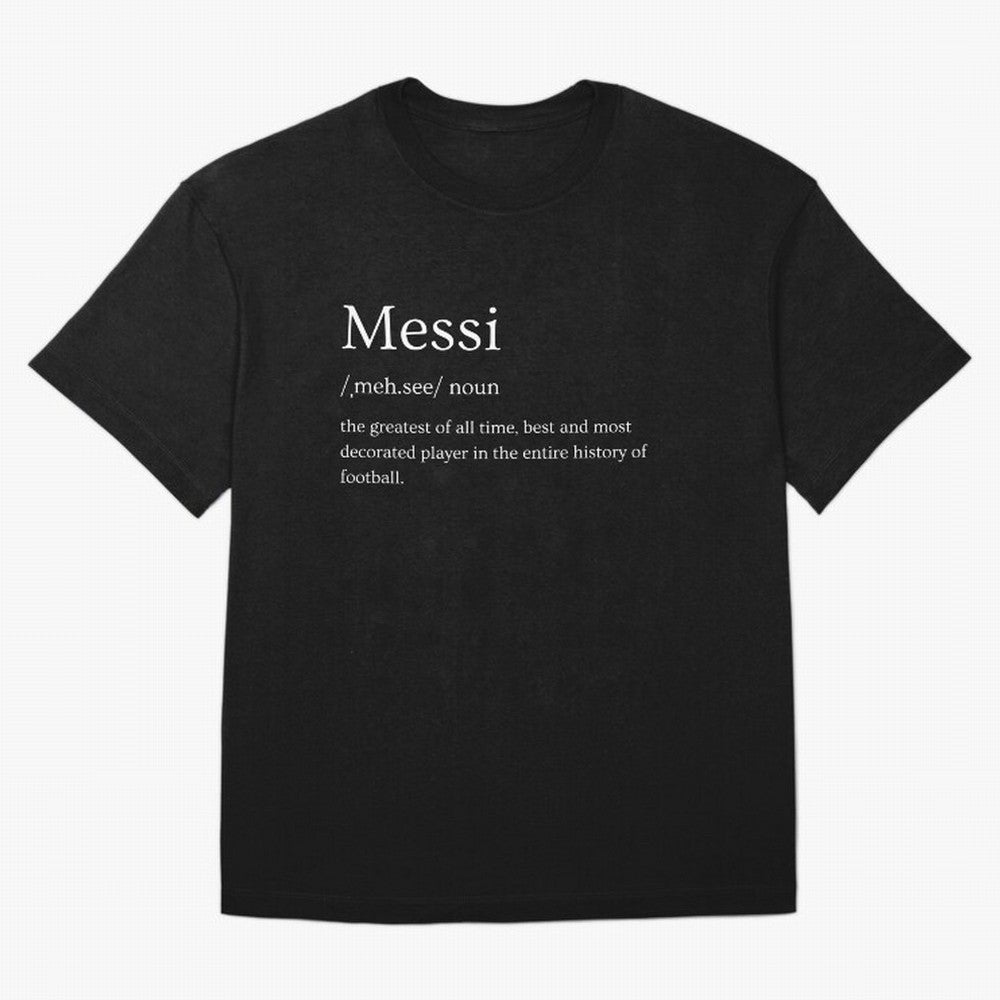 Definition of Messi Classic T-Shirt Feel the Roar of Match Day Hype around FIFA World Cup 2026 Group Stage, CR7, England and Germany, Goal Celebration Energy, Supporter Heritage, Football Icons and Worldwide Tournament Joy; Ideal for Fans Who