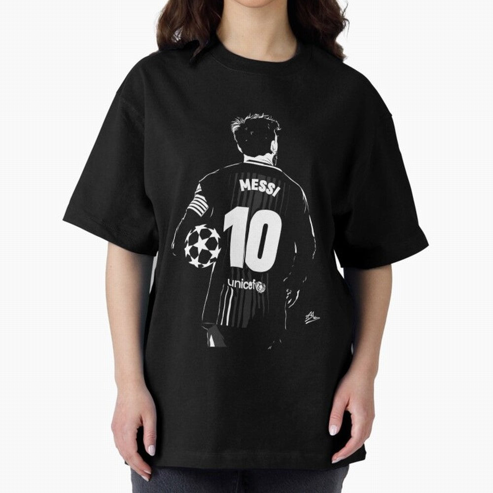 Lionel Messi Oversized T-Shirt Make Every Kick Count in FIFA World Cup 2026 for Fans of Haaland and Mbappe and Brazil, Bringing Champion Mindset, Group Stage Buzz, Knockout Tension and Passionate Fan Culture; Created for Match Day Parties, Soccer