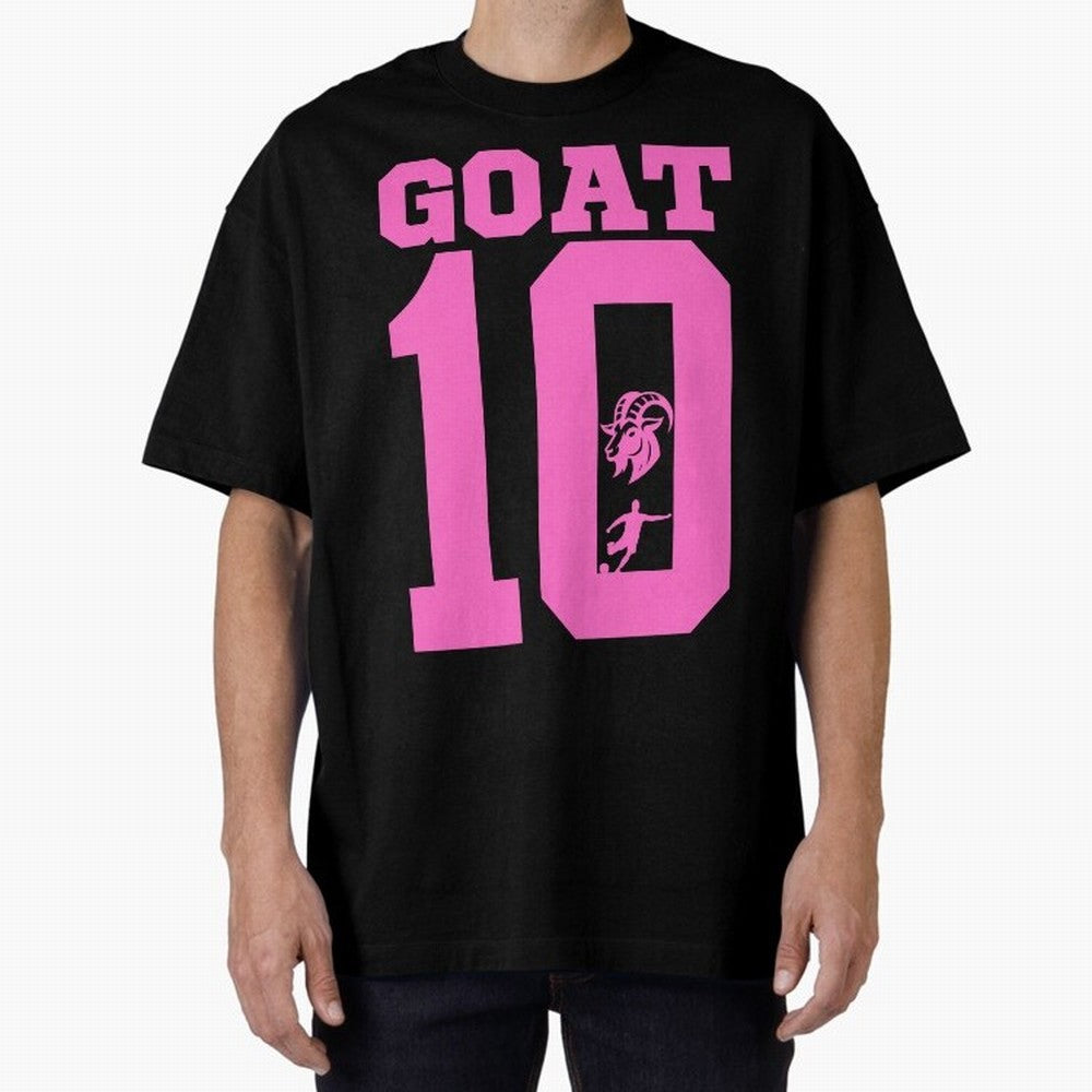 Miami Champions The Goat 10 Oversized T-Shirt Follow Match Day Hype around FIFA World Cup 2026 USA Canada Mexico, Neymar, Portugal, Spain and Germany, Match Day Excitement, Supporter Culture, Golden Goals and Global Football Passion; Created for