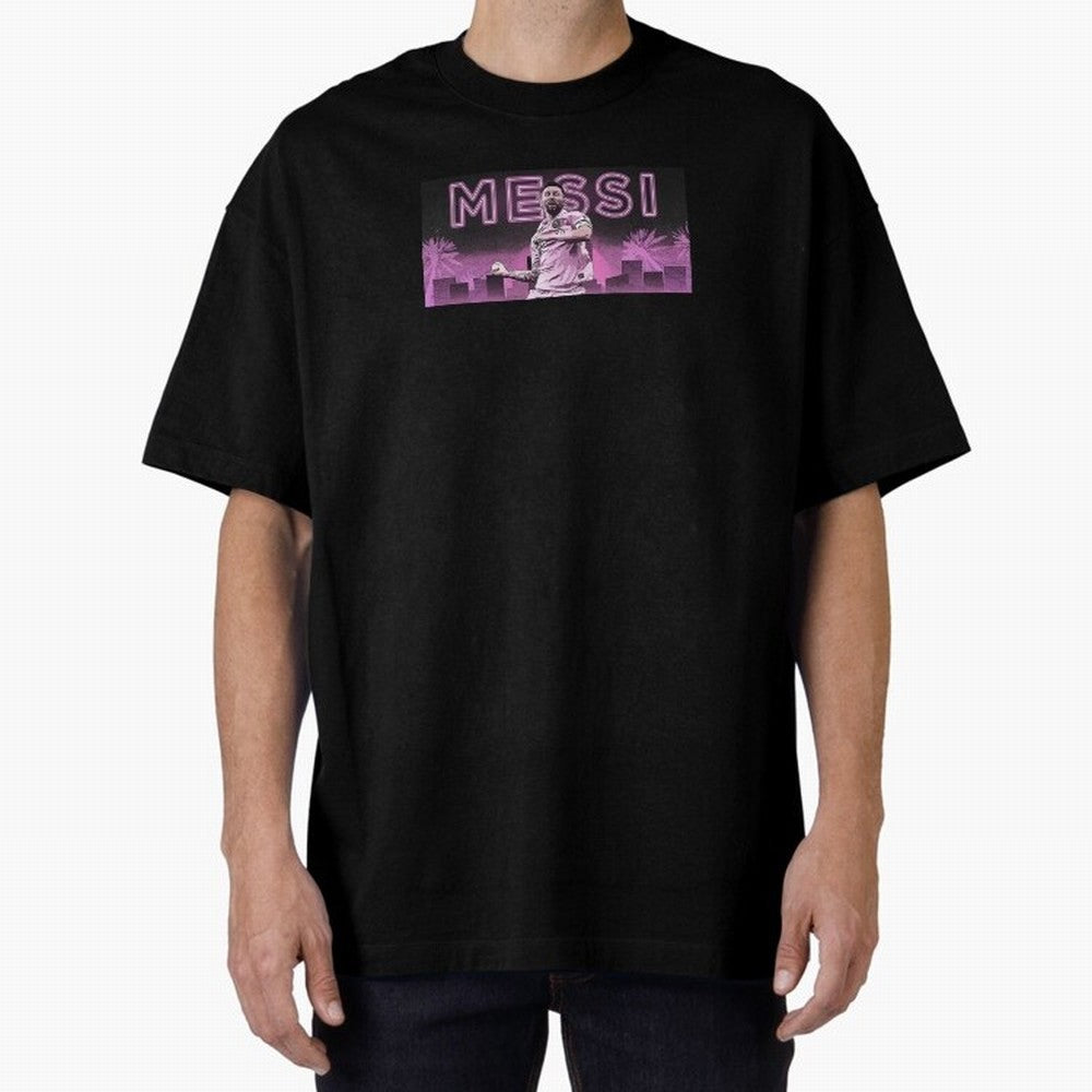 Miami Messi Oversized T-Shirt Bring Champion Energy into FIFA World Cup 2026 USA Canada Mexico for Fans of Messi and Portugal, Spain and Germany, Bringing Sports Nostalgia, International Competition, Famous Players and Unforgettable Victories;