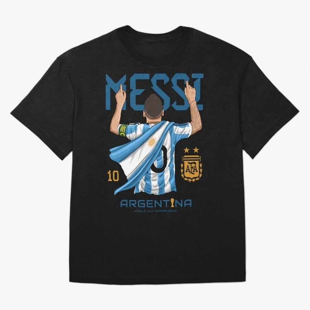 Argentina World Champs Messi Number Classic T-Shirt Fuel Your Fan Pride for Match Day Hype around FIFA World Cup 2026 Group Stage, Cristiano Ronaldo, Argentina and Brazil, Worldwide Fan Energy, Dramatic Goals, Stadium Lights and Championship