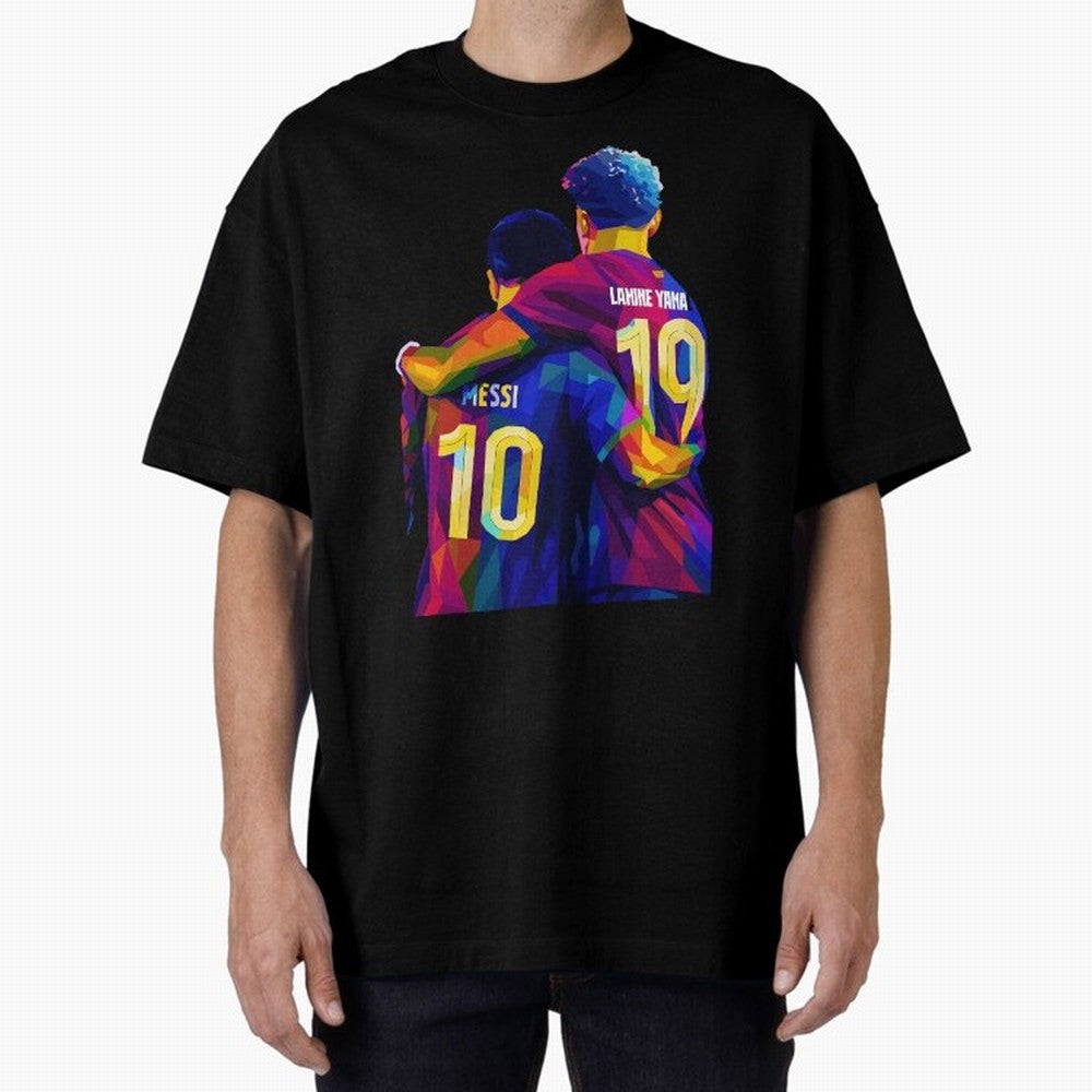 Lionel Messi and Foster child Wpap Art Classic T-Shirt Celebrate Football Heritage in FIFA World Cup 2026 USA Canada Mexico Connected to Messi and Cristiano Ronaldo, Portugal, Spain and Germany Energy, Soccer Culture, Superstar Moments, National