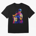 Lionel Messi and Foster child Wpap Art Classic T-Shirt Celebrate Football Heritage in FIFA World Cup 2026 USA Canada Mexico Connected to Messi and Cristiano Ronaldo, Portugal, Spain and Germany Energy, Soccer Culture, Superstar Moments, National
