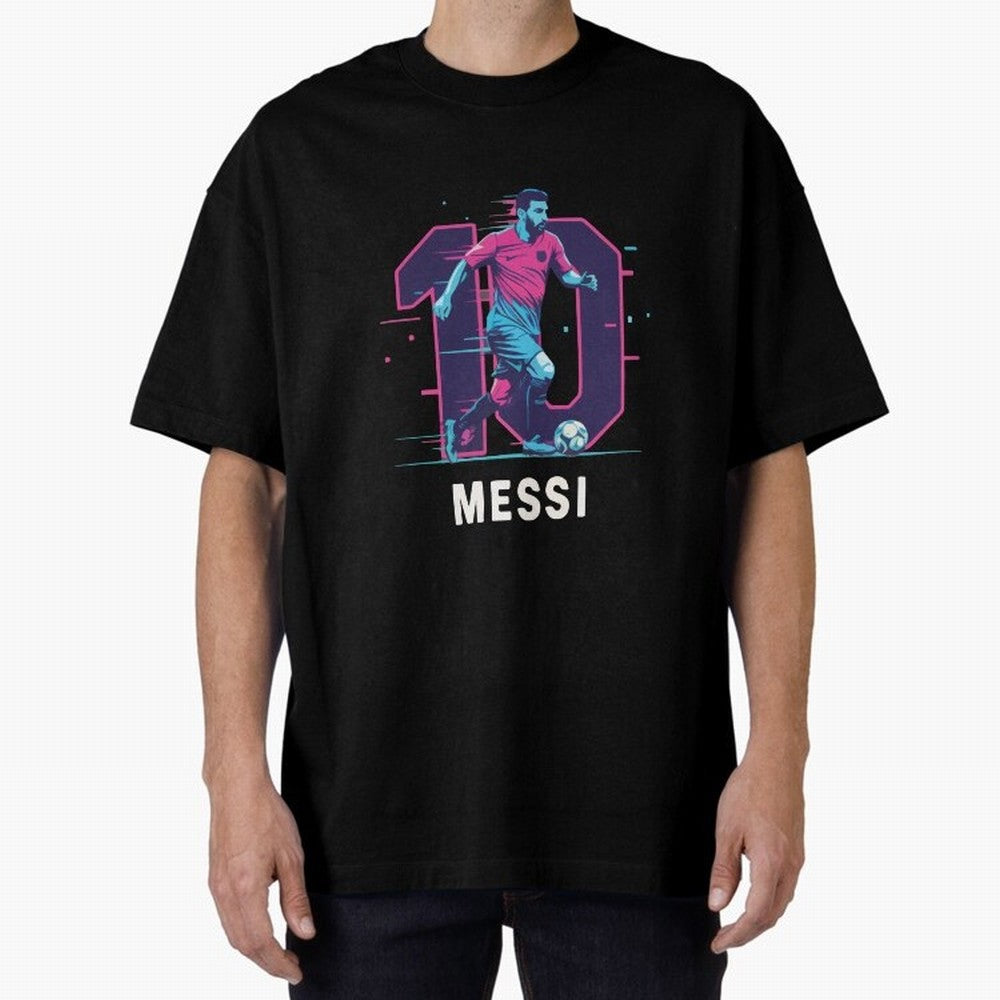 Messi 10 GOAT Oversized T-Shirt Feel the Heartbeat of FIFA World Cup 2026 Group Stage Spirit, Highlighting Argentina and Brazil, CR7, Sports Nostalgia, International Competition, Famous Players and Unforgettable Victories; Perfect for People Who