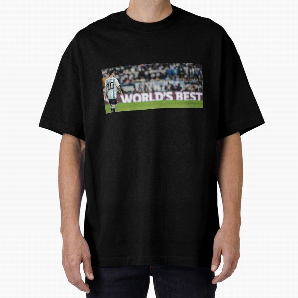 Argentina Leo Messi world best picture Oversized T-Shirt Celebrate Soccer Greatness during FIFA World Cup 2026 Spirit, Built around France, CR7, Champion Mindset, Group Stage Buzz, Knockout Tension and Passionate Fan Culture; Ideal for Passionate