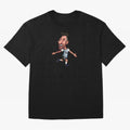 Lionel Messi Sticker Oversized T-Shirt Live for the Drama of the FIFA World Cup 2026 Journey through Neymar Highlights, Netherlands Pride, Vintage Soccer Flavor, Modern Football Stars, National Flags and Final Night Emotion; Ideal for Passionate