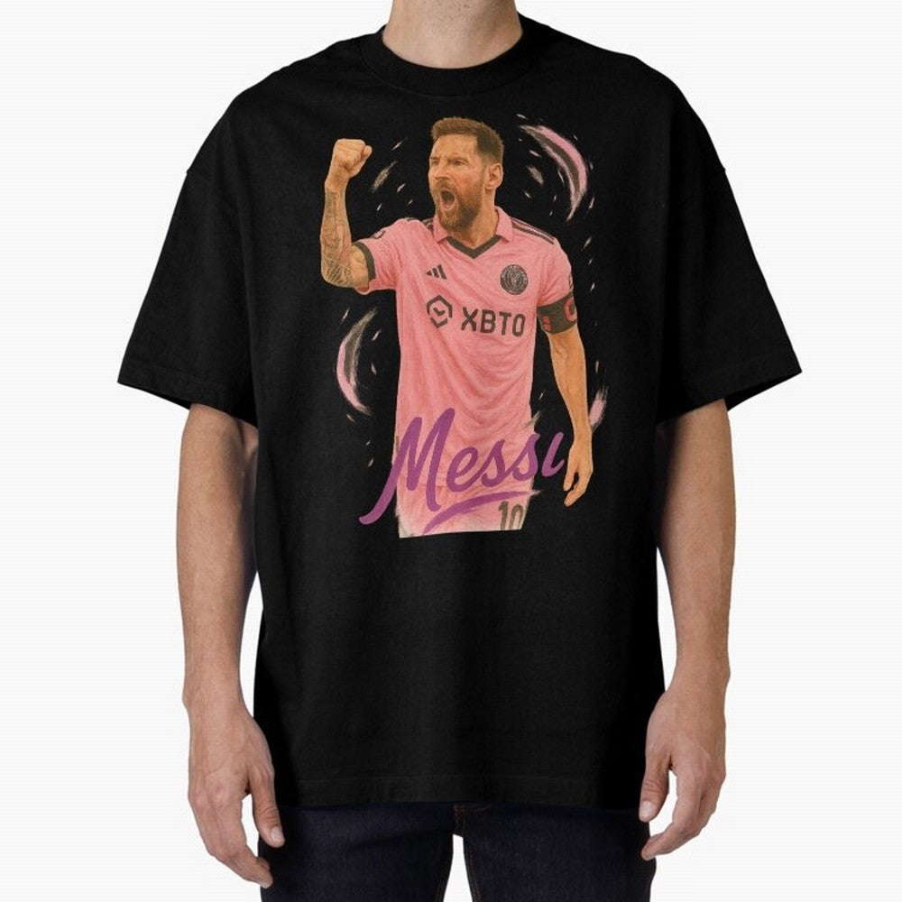 Argentina World Champs Messi Number Oversized T-Shirt Show Support during FIFA World Cup 2026 Driven by Mbappe, England and Germany Energy, Game Day Rituals, Football Legends, Country Pride and the Road to the Final; Made for Die Hard Supporters,
