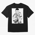 Lionel Messi white and black art Oversized T-Shirt Live for the Drama of FIFA World Cup 2026 Filled with CR7 and Messi, France Energy, Sports Nostalgia, International Competition, Famous Players and Unforgettable Victories; Ideal for Fans Who