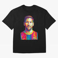 Messi wpap pop art Classic T-Shirt Bring Home Global Football Passion for FIFA World Cup 2026 Group Stage, with Mbappe and Neymar, England, France and Netherlands, Stadium Chants, National Pride, Trophy Dreams and Unforgettable Football Memories;