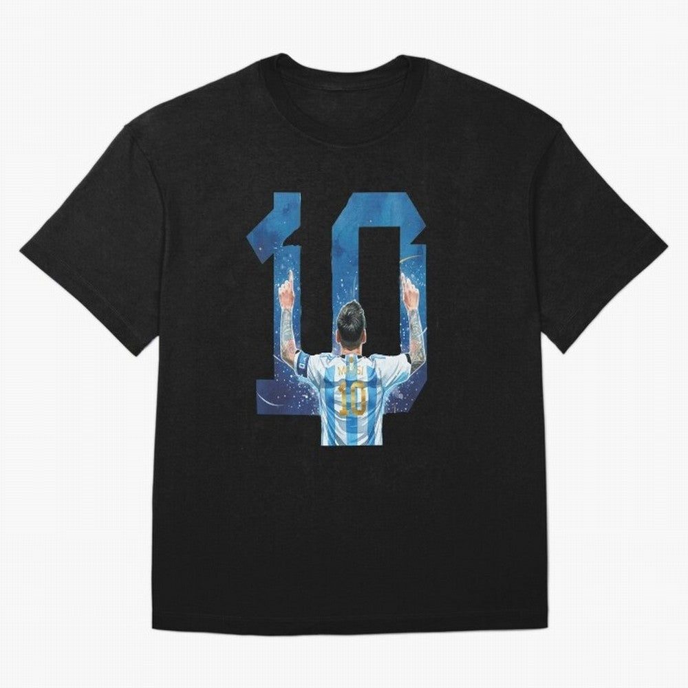Messi 10 Argentina Oversized T-Shirt Celebrate Unforgettable Nights in Match Day Hype around FIFA World Cup 2026, Mbappe, Argentina, Global Supporter Spirit, Legendary Goals, National Colors and Tournament Celebration; Made for Die Hard Supporters,