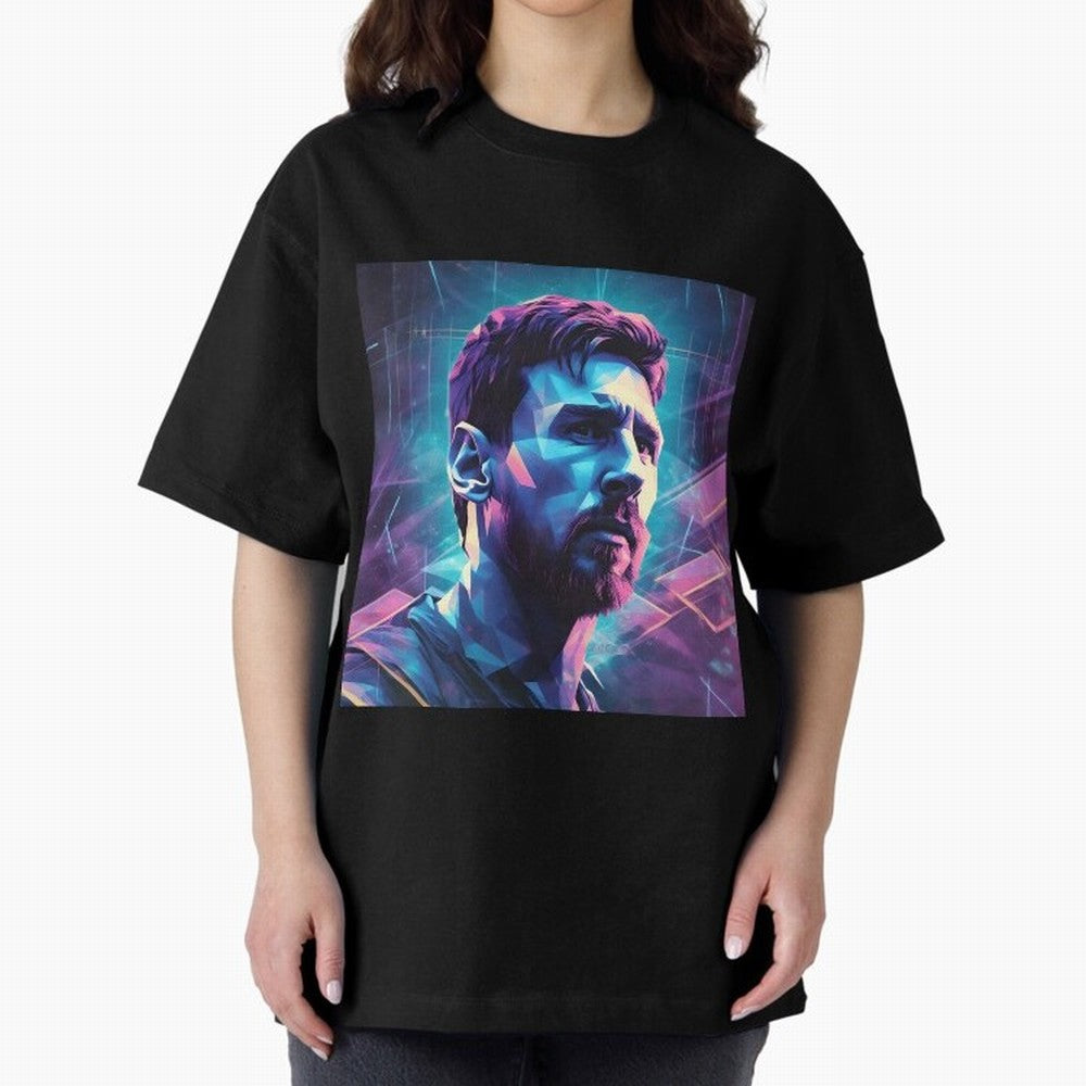 Lionel Messi is going to MLS club Inter Miami Oversized T-Shirt Share Global Football Passion for FIFA World Cup 2026, Celebrating Neymar, England, France and Netherlands, Championship Spirit, Famous Goals, Roaring Crowds and International Football