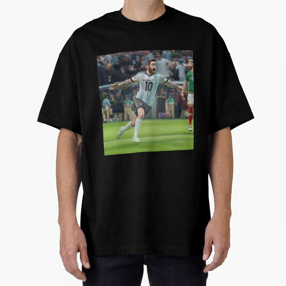 Lionel Messi caricature Classic T-Shirt Keep the Match Day Mood of FIFA World Cup 2026 Group Stage Spirit, Celebrating England and Germany, Messi, Neymar and Mbappe, Supporter Pride, Iconic Celebrations, Legendary Names and Global Match Day Energy;