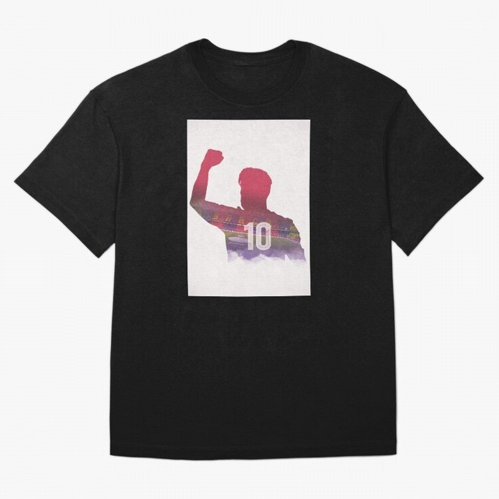 Lionel Messi Artwork Oversized T-Shirt Bring Home FIFA World Cup 2026 Group Stage for Fans of Messi and Brazil, Bringing Game Day Rituals, Football Legends, Country Pride and the Road to the Final; Built for Supporters Chasing Trophy Dreams, Final