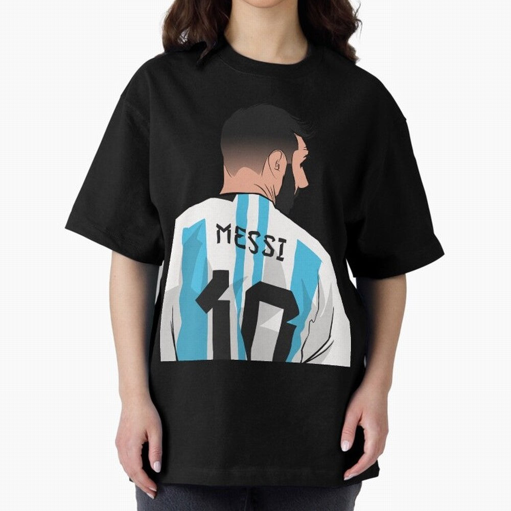 Messi Oversized T-Shirt Celebrate FIFA World Cup 2026 Group Stage Made for CR7 and Messi, Brazil, Portugal and Argentina Energy, Goal Celebration Energy, Supporter Heritage, Football Icons and Worldwide Tournament Joy; Ideal for Fans Who Follow