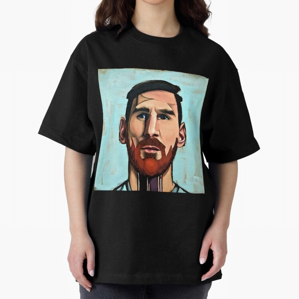 cartoon Messi Classic T-Shirt Celebrate the Next Chapter of FIFA World Cup 2026 for Fans of Haaland and England, France and Netherlands, Bringing Championship Spirit, Famous Goals, Roaring Crowds and International Football Unity; Great for Watch