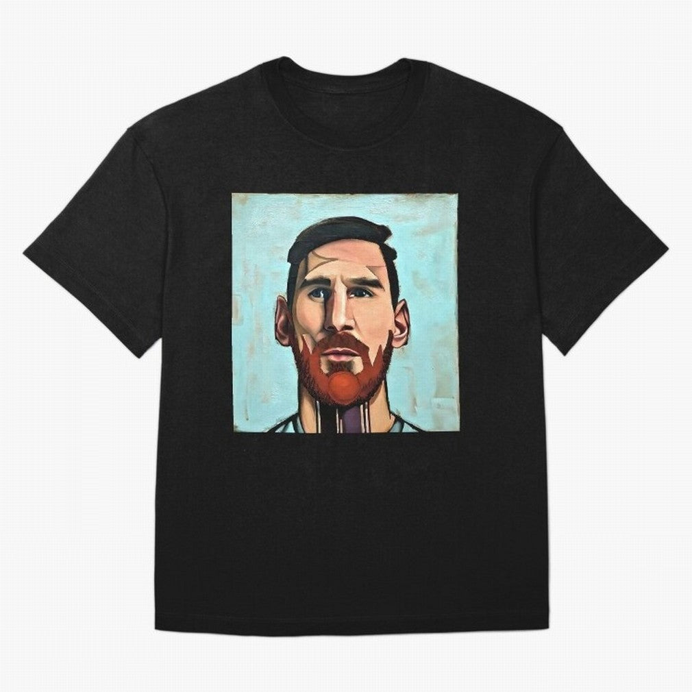 cartoon Messi Classic T-Shirt Celebrate the Next Chapter of FIFA World Cup 2026 for Fans of Haaland and England, France and Netherlands, Bringing Championship Spirit, Famous Goals, Roaring Crowds and International Football Unity; Great for Watch