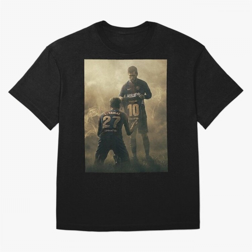 messi giving kamin yamal his shirt iconic design Classic T-Shirt Show Your Tournament Heart for Global Football Passion for FIFA World Cup 2026 USA Canada Mexico, Highlighting Messi, CR7 and Mbappe, France, Goal Celebration Energy, Supporter