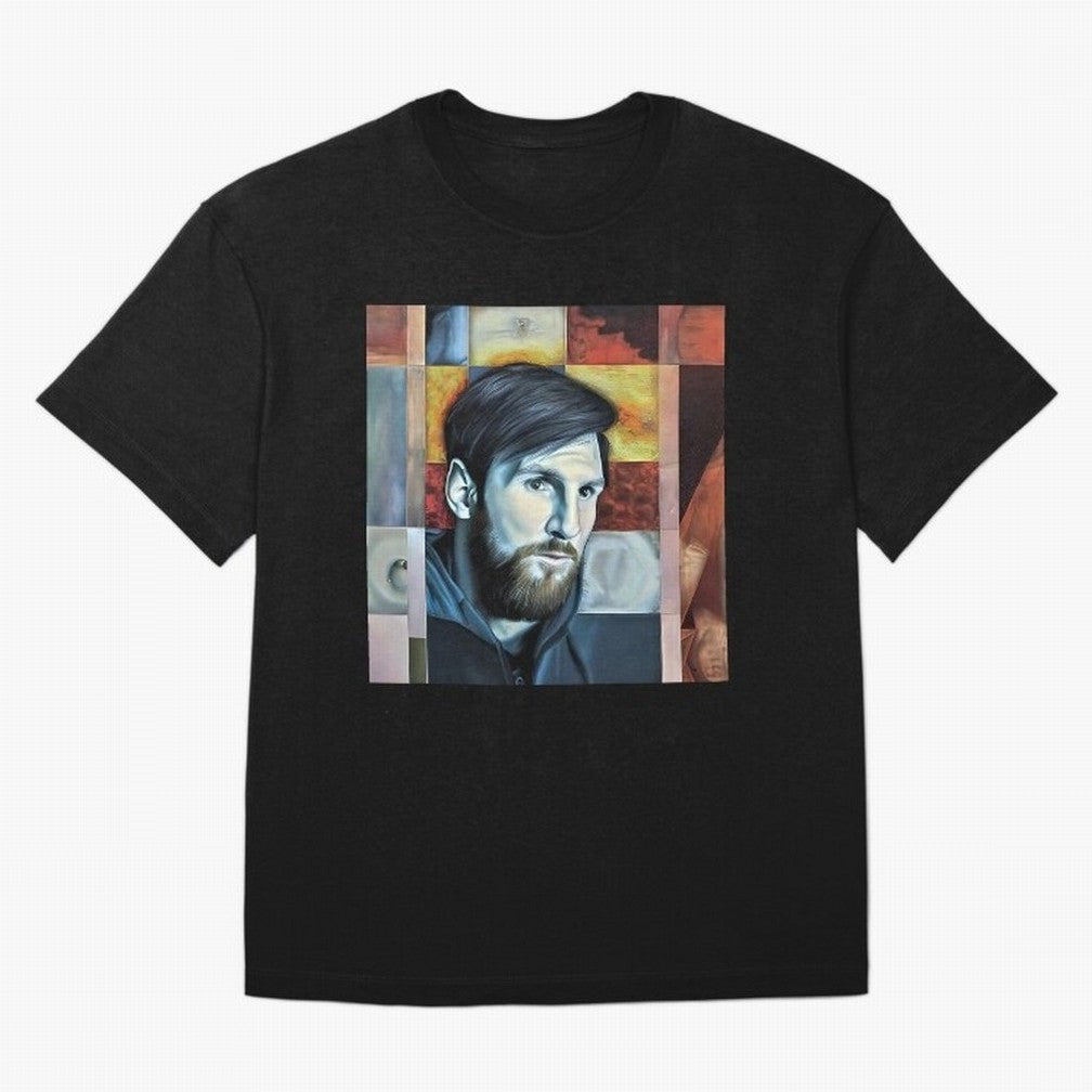Messi on digital board Oversized T-Shirt Fuel the Hype around Match Day Hype around FIFA World Cup 2026 Group Stage, Neymar, Haaland and Cristiano Ronaldo, England and Germany, Retro Football Energy, Iconic Rivalries, Trophy Chase Drama and Stadium