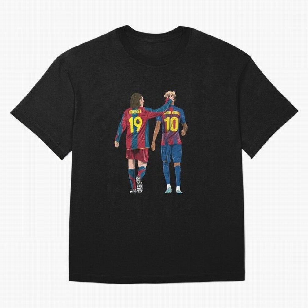Lionel Messi and Friend Oversized T-Shirt Bring Champion Energy into the FIFA World Cup 2026 Journey through Mbappe Highlights, England and Germany Pride, Classic Soccer Heritage, Championship Pressure, Fan Loyalty and International Pride; Ideal