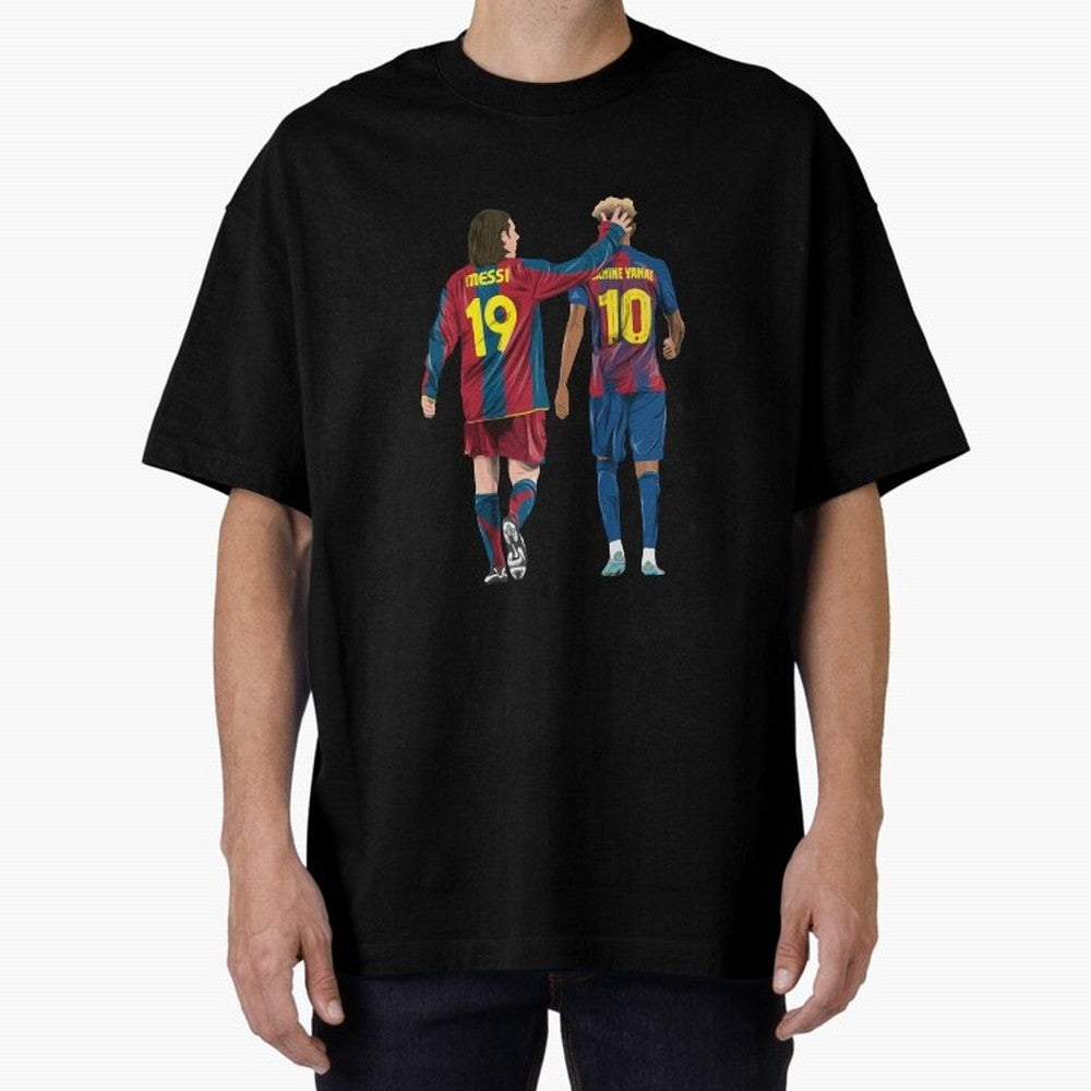 Lionel Messi and Friend Oversized T-Shirt Bring Champion Energy into the FIFA World Cup 2026 Journey through Mbappe Highlights, England and Germany Pride, Classic Soccer Heritage, Championship Pressure, Fan Loyalty and International Pride; Ideal