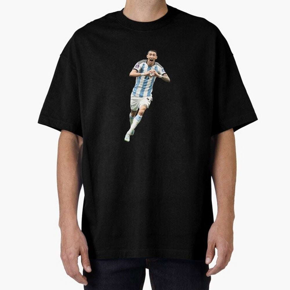 Angel Di Maria Oversized T-Shirt Embrace Global Football Passion for FIFA World Cup 2026 Group Stage, Built around Cristiano Ronaldo, Argentina, Soccer Culture, Superstar Moments, National Team Dreams and Competitive Fire; Perfect for People Who