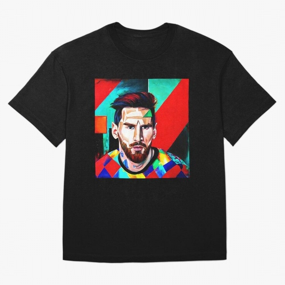 colorful Messi Oversized T-Shirt Represent the Passion of the FIFA World Cup 2026 USA Canada Mexico Journey through Messi, CR7 and Mbappe Highlights, Portugal Pride, Retro Football Energy, Iconic Rivalries, Trophy Chase Drama and Stadium