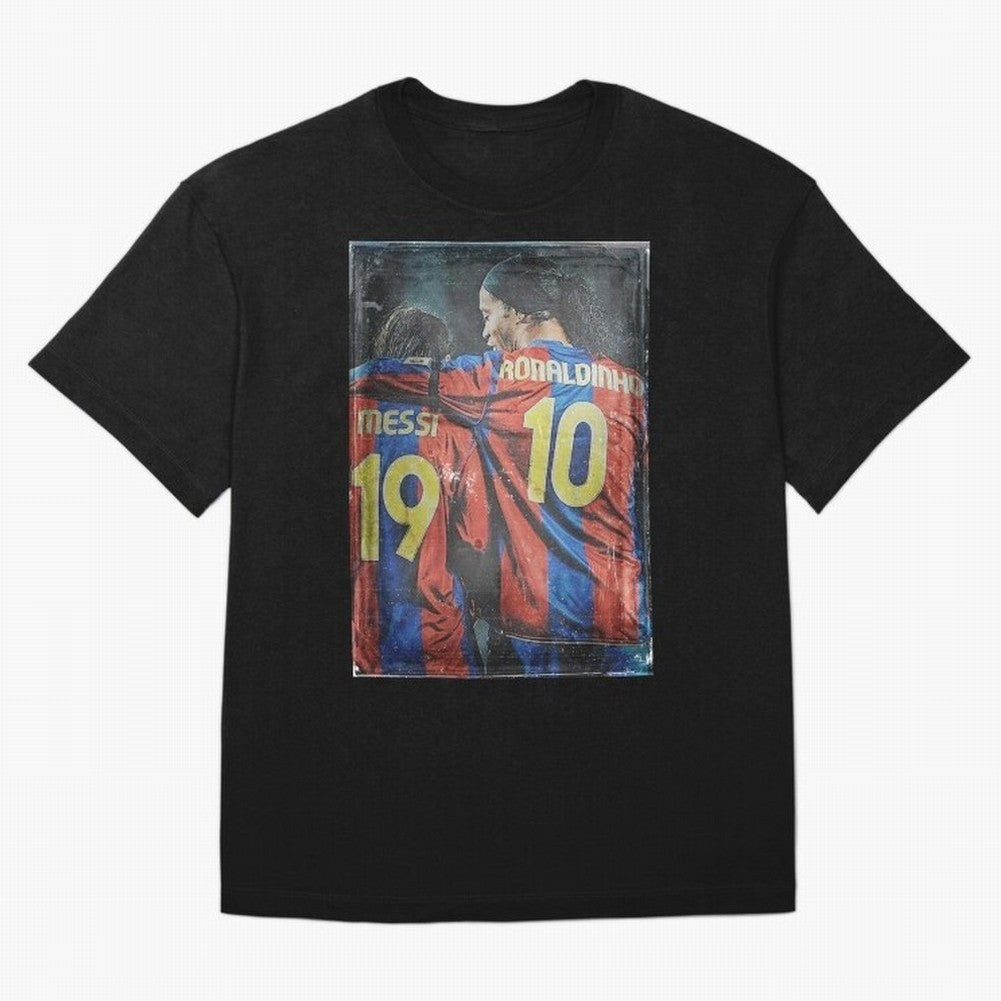 Messi and Ronaldinho Oversized T-Shirt Honor the Football Icons of Global Football Passion for FIFA World Cup 2026 USA Canada Mexico, Connected to Cristiano Ronaldo, Netherlands, Supporter Pride, Iconic Celebrations, Legendary Names and Global