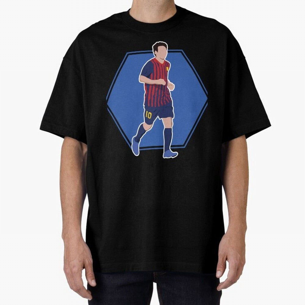 Messi Best Oversized T-Shirt Turn Up for FIFA World Cup 2026 Group Stage Highlighting Messi and Cristiano Ronaldo, Brazil Energy, Sports Nostalgia, International Competition, Famous Players and Unforgettable Victories; Perfect for Fans, Collectors,