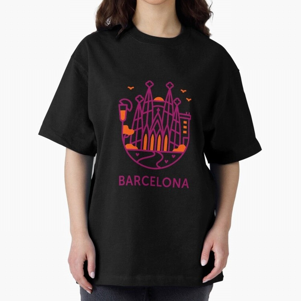 Luggage Barcelona Oversized T-Shirt Follow the Road to the FIFA World Cup 2026 Group Stage Journey through Mbappe Highlights, Argentina and Brazil Pride, Soccer Culture, Superstar Moments, National Team Dreams and Competitive Fire; Perfect for