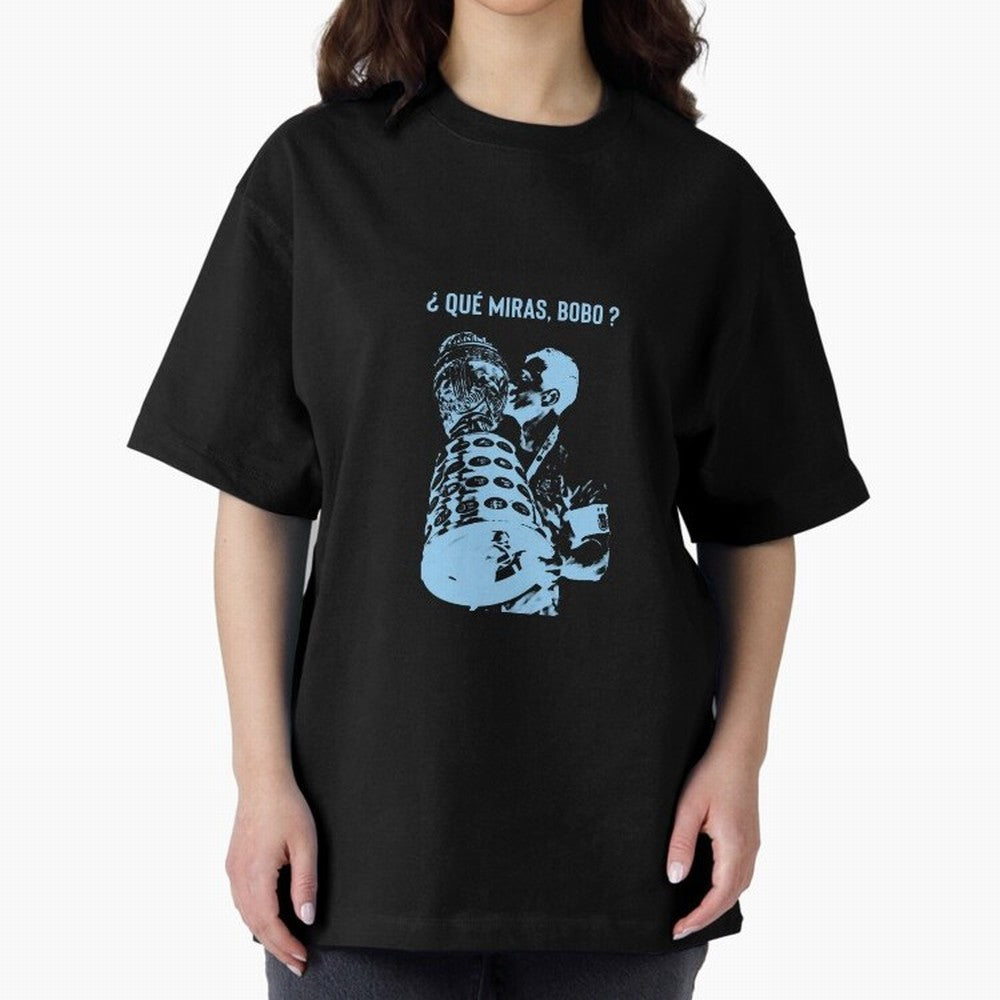 ?Que miras bobo? Oversized T-Shirt Carry the Colors and Pride of the FIFA World Cup 2026 Journey through Cristiano Ronaldo, Haaland and CR7 Highlights, France and Portugal Pride, Vintage Soccer Flavor, Modern Football Stars, National Flags and