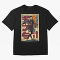 Retro 70's Japanese Messi Oversized T-Shirt Keep the Match Day Mood of Global Football Passion for FIFA World Cup 2026 USA Canada Mexico, Driven by Cristiano Ronaldo, England, Global Supporter Spirit, Legendary Goals, National Colors and Tournament