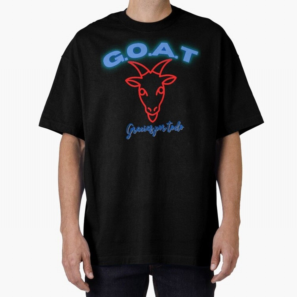 Lionel Messi THANKS GOAT Shirt Oversized T-Shirt Join Supporters Worldwide for FIFA World Cup 2026 USA Canada Mexico for Fans of Messi and Brazil, Portugal and Argentina, Bringing Classic Soccer Heritage, Championship Pressure, Fan Loyalty and