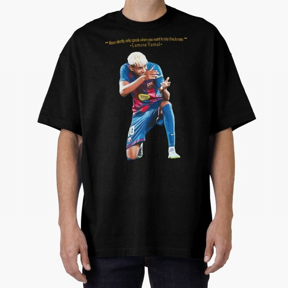 Move Silently Only Speak When You Want To Say Checkmate Lamine Yamal Classic T-Shirt Feel the Heartbeat of FIFA World Cup 2026 USA Canada Mexico Highlighting Messi, CR7 and Mbappe, Germany Energy, Football Festival Excitement, Trophy Ambitions,