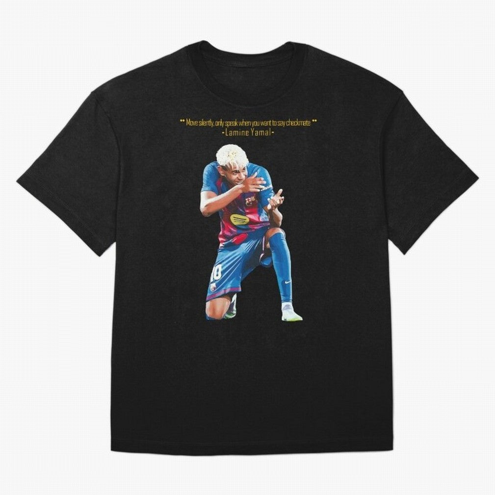 Move Silently Only Speak When You Want To Say Checkmate Lamine Yamal Classic T-Shirt Feel the Heartbeat of FIFA World Cup 2026 USA Canada Mexico Highlighting Messi, CR7 and Mbappe, Germany Energy, Football Festival Excitement, Trophy Ambitions,