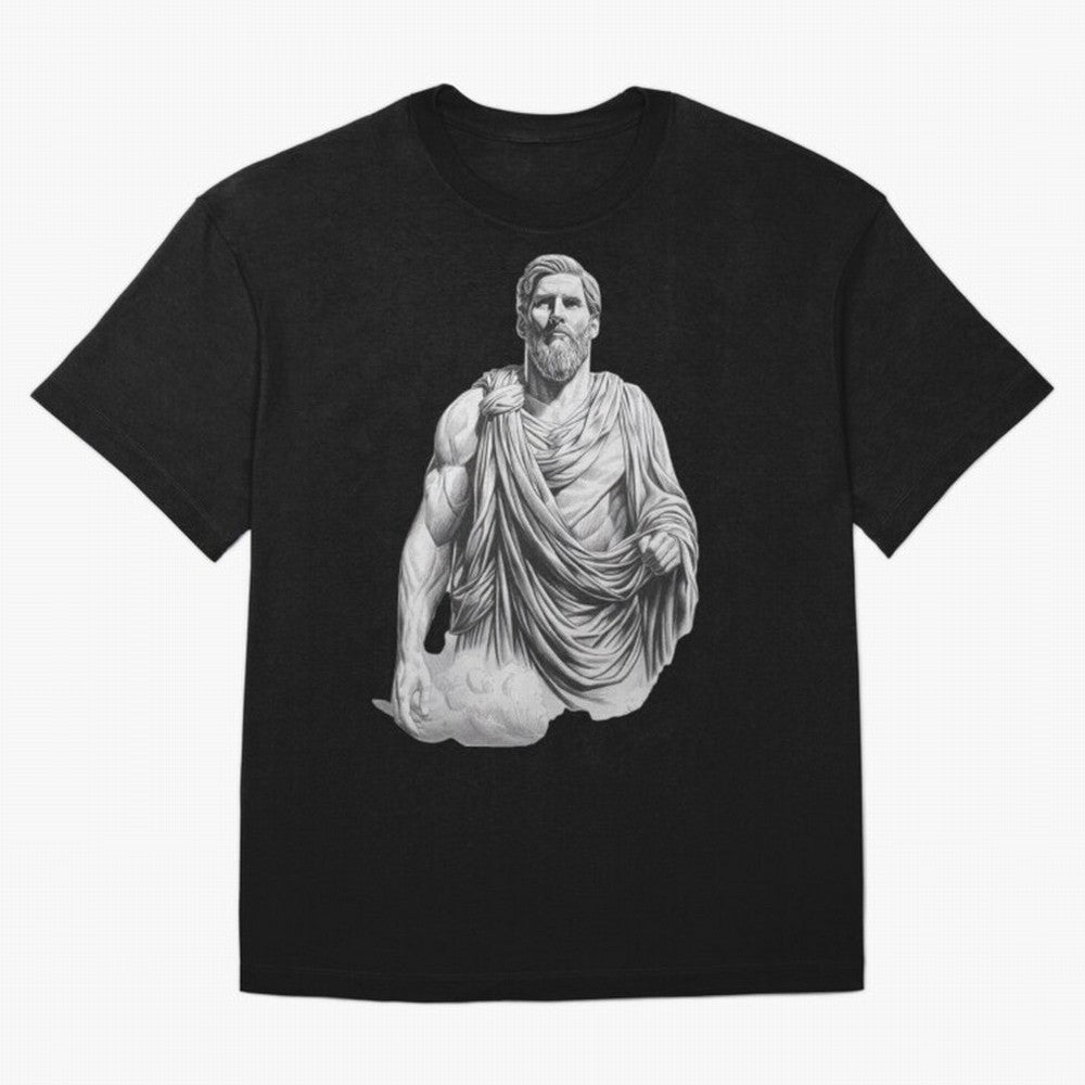 Lionel Messi - Greek God Zeus Classic T-Shirt Stand Proud for Global Football Passion for FIFA World Cup 2026 Group Stage, Highlighting Messi, CR7 and Mbappe, Brazil, Classic Soccer Heritage, Championship Pressure, Fan Loyalty and International