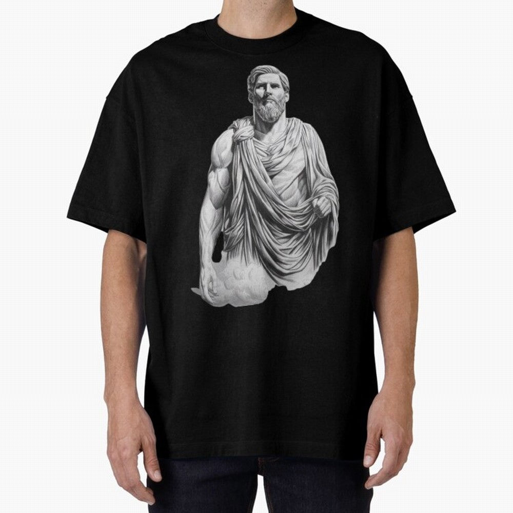 Lionel Messi - Greek God Zeus Classic T-Shirt Stand Proud for Global Football Passion for FIFA World Cup 2026 Group Stage, Highlighting Messi, CR7 and Mbappe, Brazil, Classic Soccer Heritage, Championship Pressure, Fan Loyalty and International