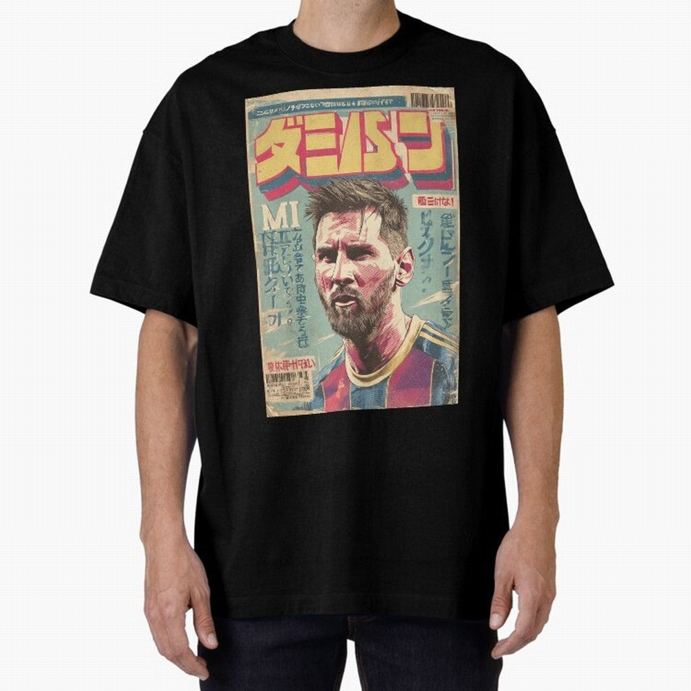 Messi the Goat Japanese Vintage Poster Classic T-Shirt Celebrate Golden Goal Energy in FIFA World Cup 2026 USA Canada Mexico Inspired by Mbappe, Netherlands Energy, Tournament Hype, Historic Matchups, Family Viewing Parties and Global Sports Pride;