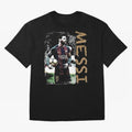 Messi Pop Art Portrait Oversized T-Shirt Bring Global Tournament Vibes to FIFA World Cup 2026 Spirit, Filled with France and Portugal, CR7 and Messi, Champion Mindset, Group Stage Buzz, Knockout Tension and Passionate Fan Culture; Great for Watch