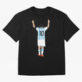 Messi Pop Art Portrait Classic T-Shirt Bring Supporter Culture to FIFA World Cup 2026 Group Stage for Fans of Cristiano Ronaldo and France and Portugal, Bringing Stadium Chants, National Pride, Trophy Dreams and Unforgettable Football Memories;
