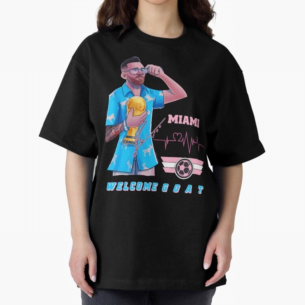 Messi The GOAT Classic T-Shirt Join Global Football Passion for FIFA World Cup 2026 Group Stage, Driven by Haaland and Mbappe, Argentina, France and Brazil, Tournament Hype, Historic Matchups, Family Viewing Parties and Global Sports Pride; Ideal