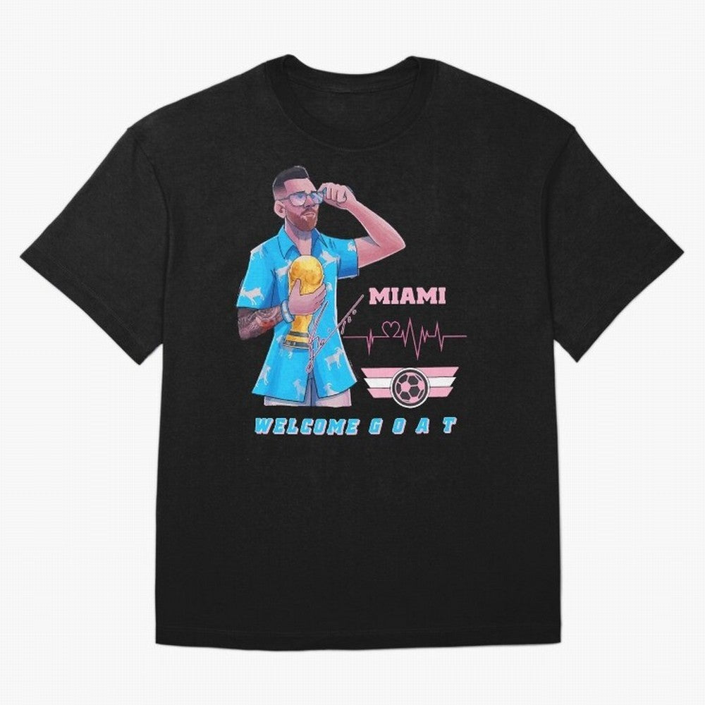 Messi The GOAT Classic T-Shirt Join Global Football Passion for FIFA World Cup 2026 Group Stage, Driven by Haaland and Mbappe, Argentina, France and Brazil, Tournament Hype, Historic Matchups, Family Viewing Parties and Global Sports Pride; Ideal