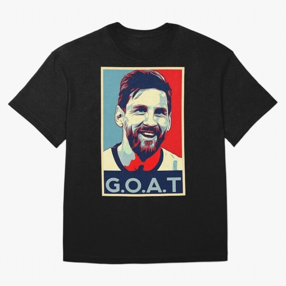 Messi Pop Art Portrait Classic T-Shirt Show Passion for the Stars of FIFA World Cup 2026 Group Stage Celebrating CR7, Argentina Energy, Worldwide Fan Energy, Dramatic Goals, Stadium Lights and Championship Celebrations; Ideal for Fans Who Follow