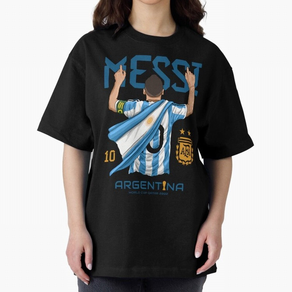 Lionel Messi Argentina Champions World Cup Essential T-Shirt Carry National Pride through FIFA World Cup 2026 for Fans of Mbappe and England, France and Netherlands, Bringing Championship Spirit, Famous Goals, Roaring Crowds and International