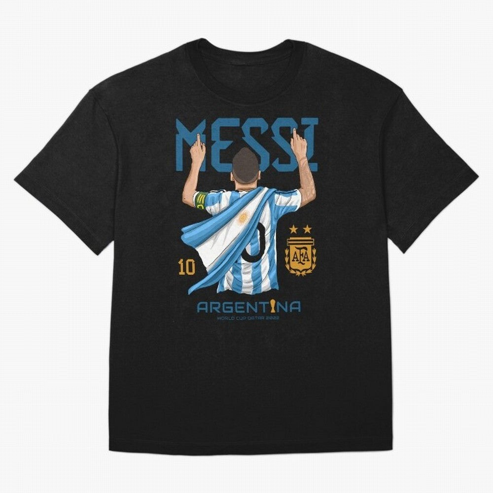 Lionel Messi Argentina Champions World Cup Essential T-Shirt Carry National Pride through FIFA World Cup 2026 for Fans of Mbappe and England, France and Netherlands, Bringing Championship Spirit, Famous Goals, Roaring Crowds and International