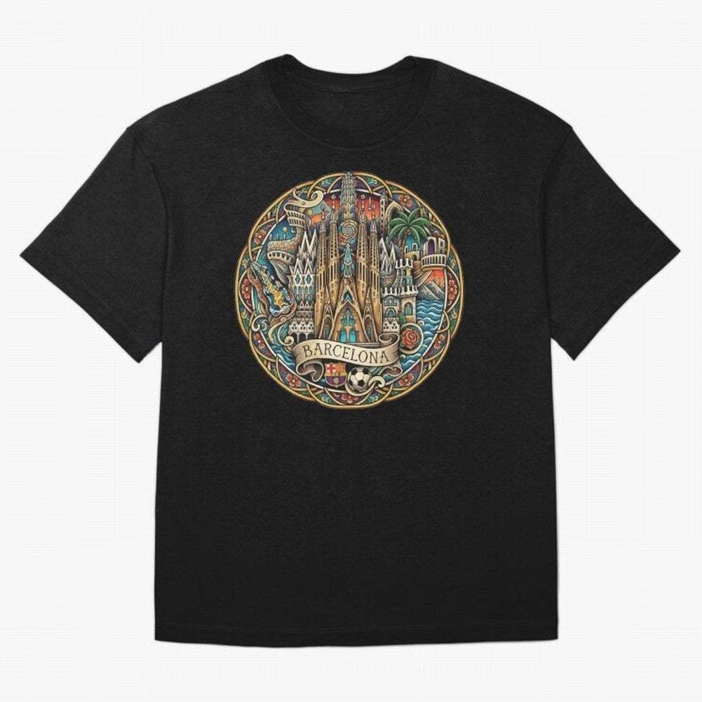 BARCELONA Classic T-Shirt Build Match Day Hype around FIFA World Cup 2026 USA Canada Mexico, Mbappe and Neymar, Germany, Football Festival Excitement, Trophy Ambitions, Country Rivalries and Star Player Buzz; Built for Supporters Chasing Trophy