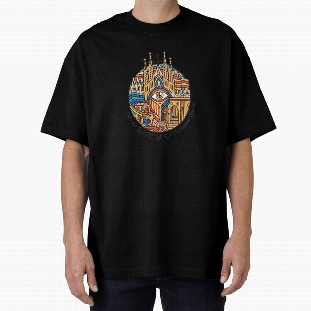 BARCELONA Oversized T-Shirt Bring Match Day Fire to FIFA World Cup 2026 Group Stage Spirit, Built around Spain, Neymar, Match Day Excitement, Supporter Culture, Golden Goals and Global Football Passion; Perfect for People Who Love Argentina,