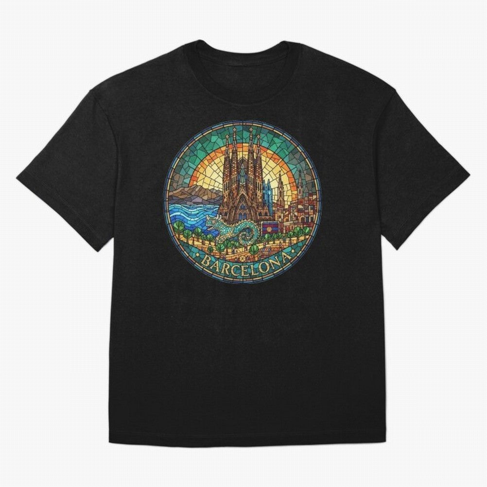 BARCELONA Classic T-Shirt Show Fan Pride Across FIFA World Cup 2026 Group Stage Spirit, Built around Spain, Mbappe and Neymar, Vintage Soccer Flavor, Modern Football Stars, National Flags and Final Night Emotion; Perfect for Supporters Who Want