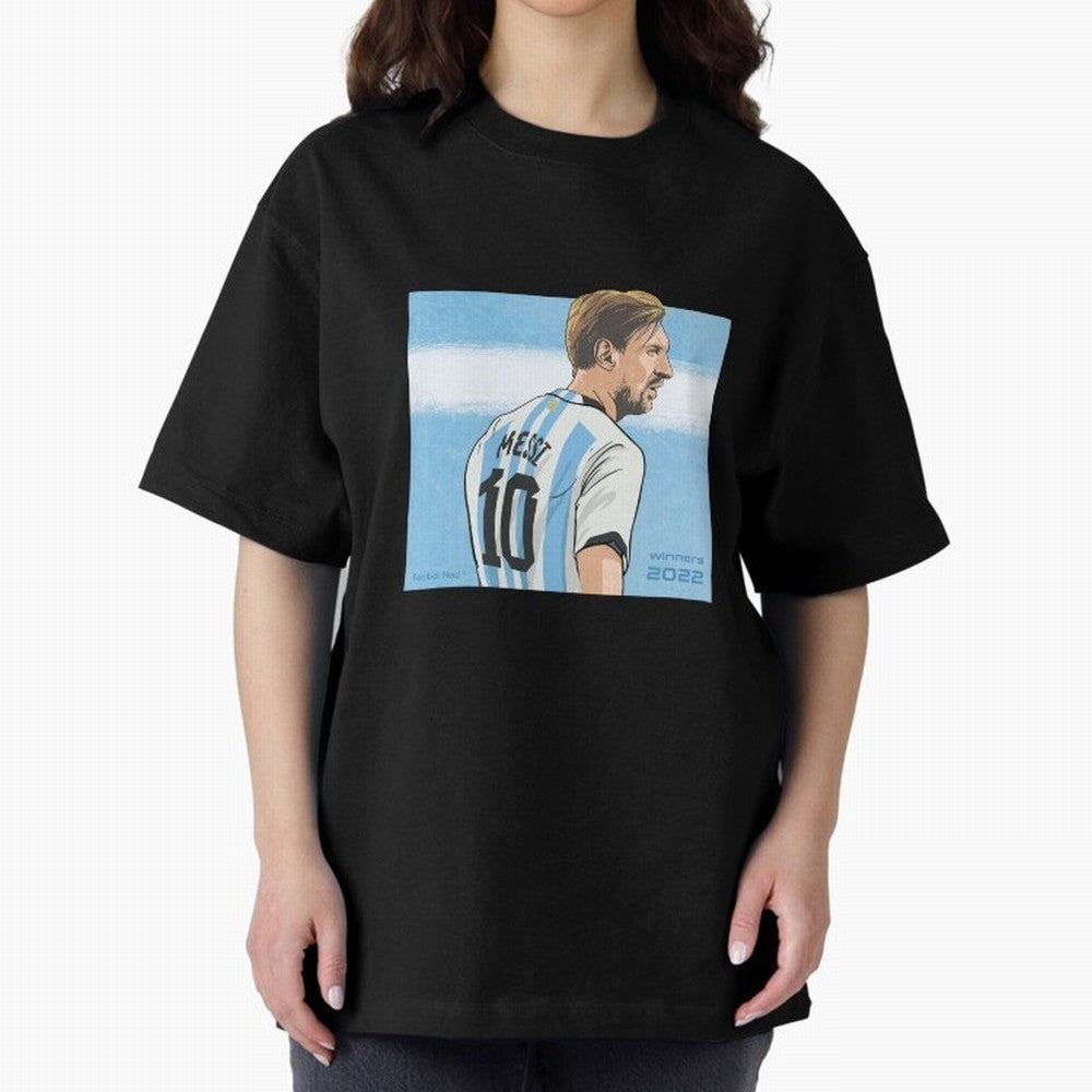 Messi Argentina's Qatar 2022 Hero Classic T-Shirt Live the Energy of FIFA World Cup 2026 USA Canada Mexico for Fans of Messi and Cristiano Ronaldo and France, Bringing Football Passion, Legendary Performances, Festival Vibes and Supporter