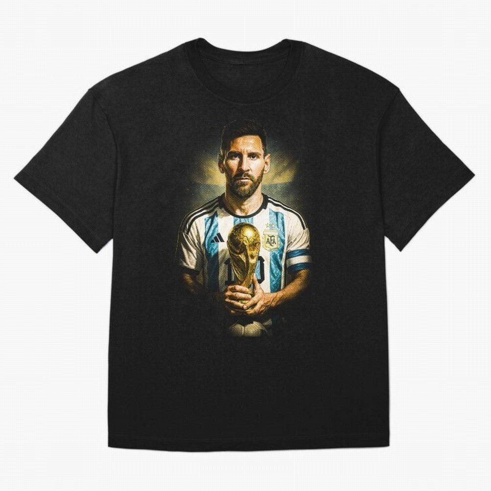 Lionel Messi Classic T-Shirt Show Love for Legendary Goals in FIFA World Cup 2026 Group Stage Spirit, Highlighting Argentina and Brazil, Neymar, Classic Soccer Heritage, Championship Pressure, Fan Loyalty and International Pride; Perfect for